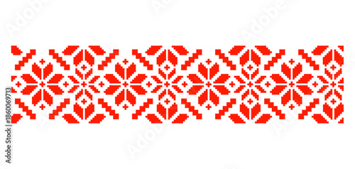 Seamless vector Belarusian ornament.