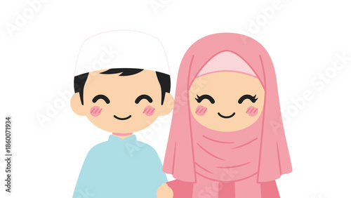 Smiling Diverse Children Wearing Traditional Clothing for Cultural Celebration