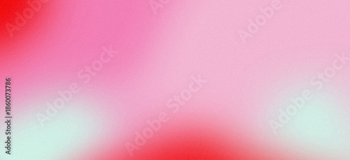 Abstract Grainy Gradient Background with Soft Noise Texture, Pastel Pink Red Mint Modern Banner Header Backdrop