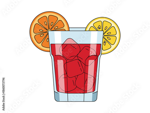 Refreshing Summer Drink Illustration