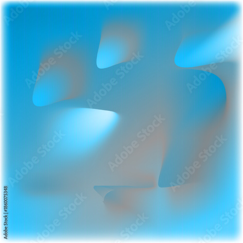 Aquatic Blue and Green Gradient Mesh with Silky Fluid Texture