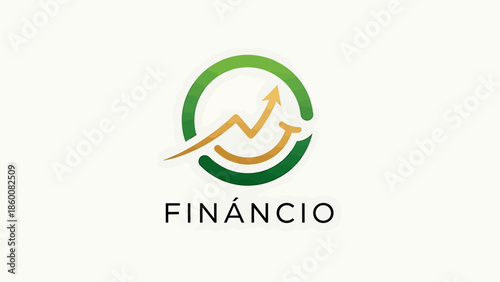 Financial growth chart with upward arrow, symbolizing success and prosperity in business and investment