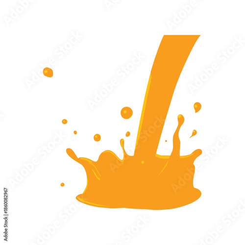 Make a Professional Orange Juice Splash