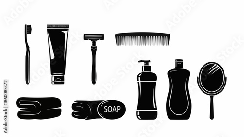 Essential Bathroom Hygiene and Grooming Products for Personal Care.