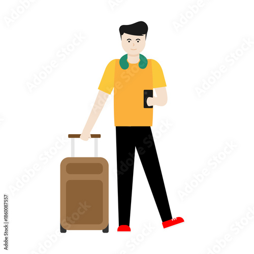 People Traveling Illustration