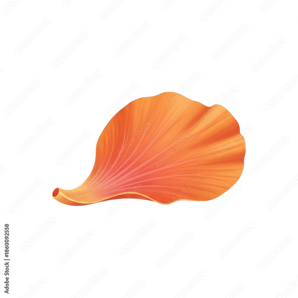 Fototapeta premium Vibrant Hibiscus Petal Close-up on Transparent Background