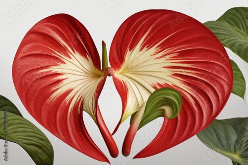 Wallpaper Mural Heart anthurium Anthurium clarinervium Torontodigital.ca