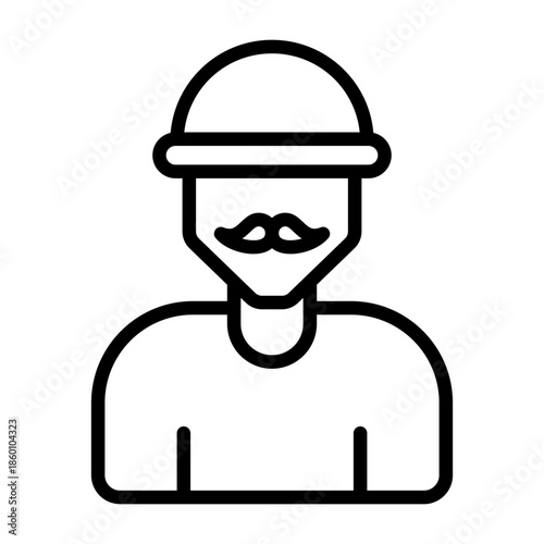 Facial Hair Vector Icon