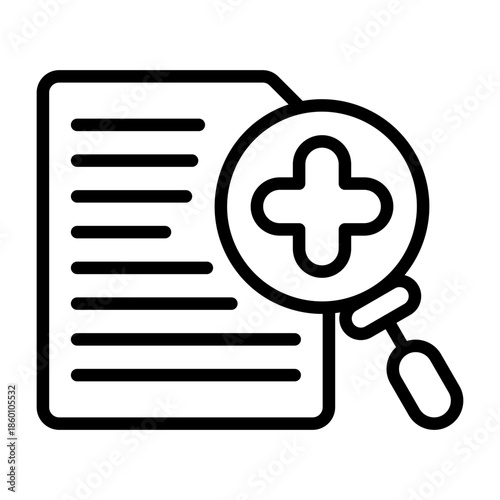 Zoom Search Vector Icon