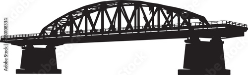 Industrial Bridge Silhouette Icon