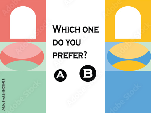 Minimal Abstract Comparison Layout with Arch Shapes and Overlapping Circles