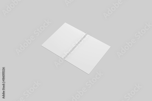Blank A5 Flyer Mockup - 3D