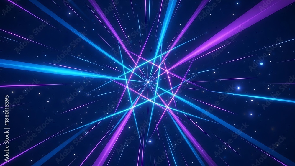 Fototapeta premium Cosmic nexus of light