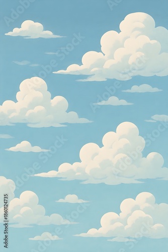 blue sky with clouds
