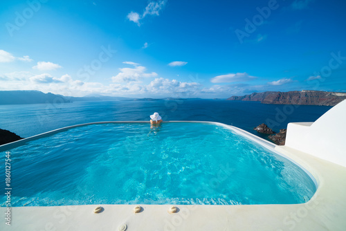 ギリシャのサントリーニの美しい風景