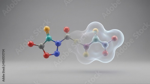 Molecular Structure of Chemical Compound.