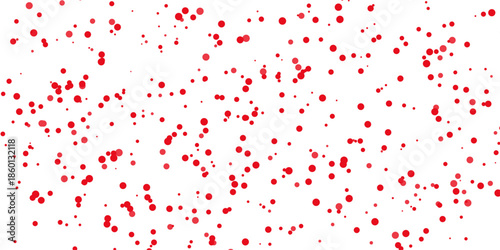 Red paint splashes background illustration for a grunge heart love and blood design concept