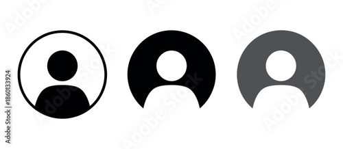 Avatar Account Icon Vector – Default Social Media Profile Symbol