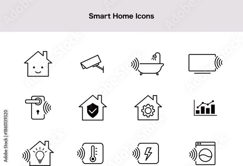 スマートホームのアイコンセット