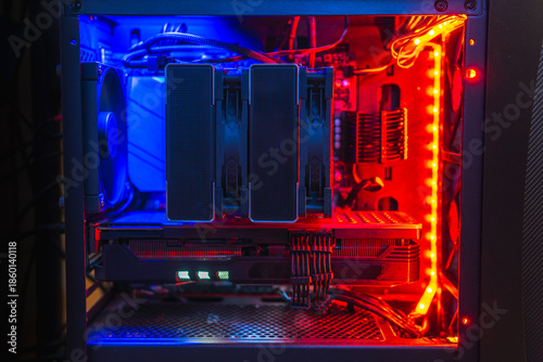 Personal computer with backlight open case