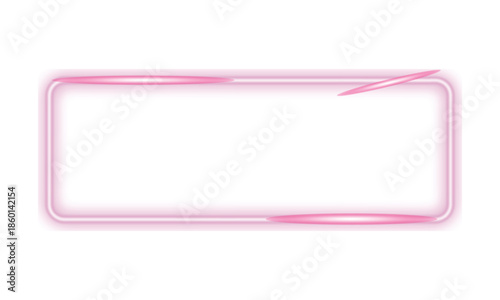 Pink transparent phone case on white background