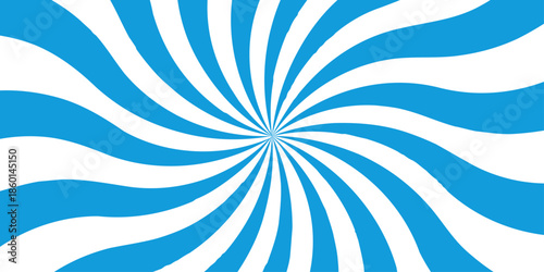 Vector sunburst pattern blue and with design. Vintage sunrays illustration swirl grunge backdrop line. sun beam vector banner design and comic burst gradient concept pattern.