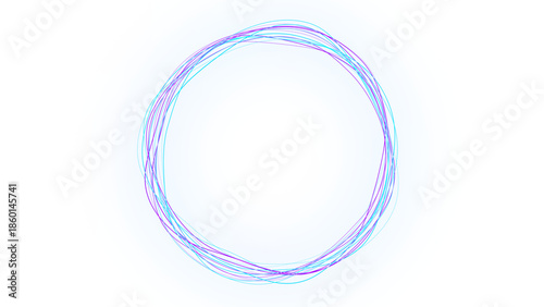 artificial intelligence circle wave animation glowing blue and cyan lines dots leaf abstract vibrant shape virtual assistant technology video