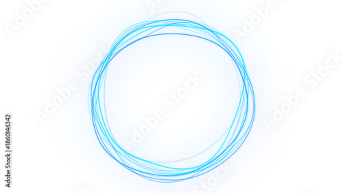 artificial intelligence circle wave animation glowing blue and cyan lines dots leaf abstract vibrant shape virtual assistant technology video