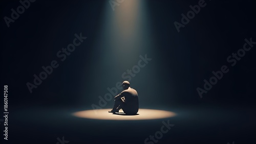 Depression and Emotional Isolation Concept