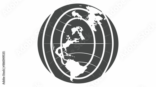 Modern global connectivity concept with world map