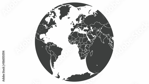 Global connections and international business on a stylized world map