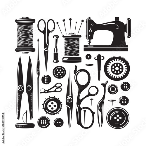 Sewing machine and tools for tailoring and fashion design