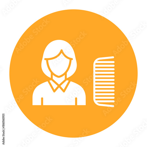 Hair Stylist Female Icon