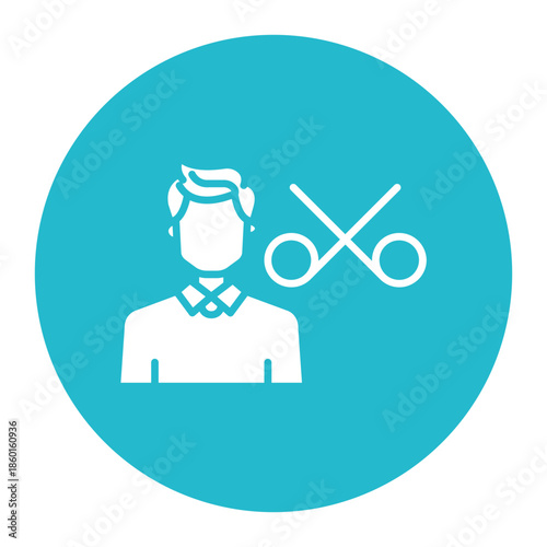 Hair Stylist Male Icon