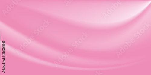 Abstract Smooth Pink Wave Mesh Gradient Background Design, Soft Pink Pastel Background Template Vector