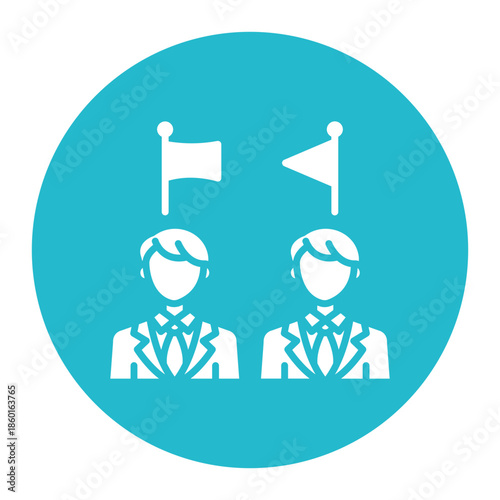 Cuadro en lienzo Political Party Icon
