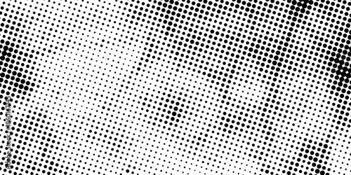 Vintage style halftone dots pattern background with grunge and noise texture for editorial and artistic layouts.