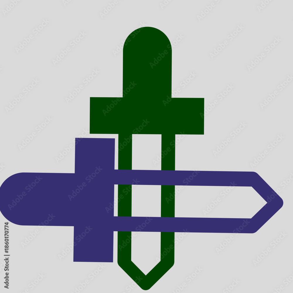 Fototapeta premium plus and minus