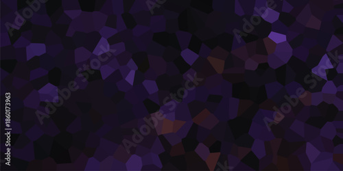 Dark abstract crystalline pattern with deep purple and black geometric facets creating a mysterious and luxurious textured background
