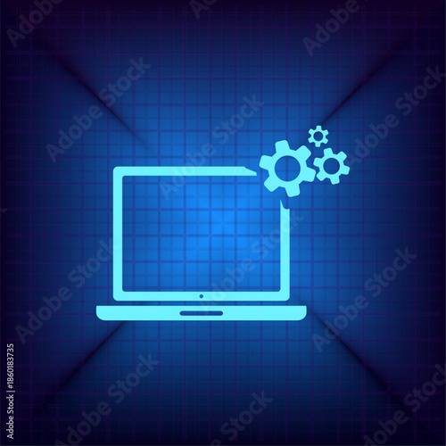 Vector illustration on a blue background