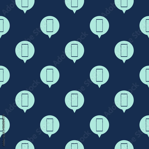 Mobile phone sms chat text message speech bubble seamless pattern isolated on color background