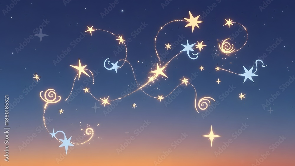 Fototapeta premium christmas background with stars