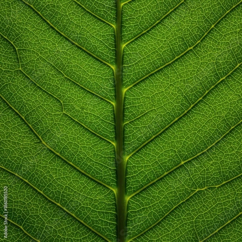 Detailed macro photograph showing the intricate, repeating vein structure of green leaves creating a beautiful natural texture and dense organic background, close-up, plant, chlorophyll