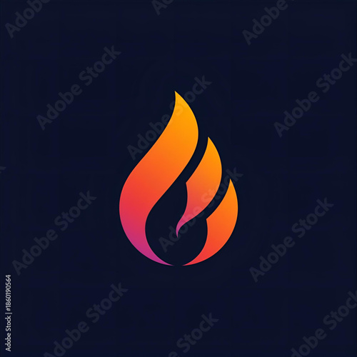 vector illustration of a burning fire