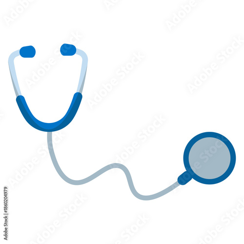 Blue Stethoscope Medical Health Care Icon