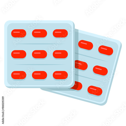 Red Pills In Blister Packs