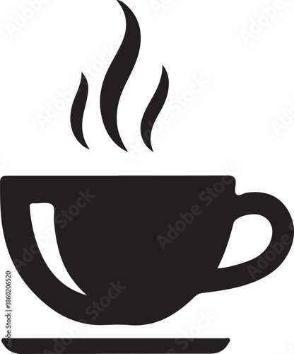 Cup of coffee icon Coffe or tea cups vector icon collection. Cup hot icons design.