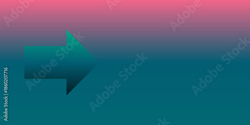 Free Download Gradient Arrow Pointing Right on Colorful Background - GFXLoad