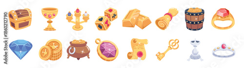  trendy collection of treasure d icons 