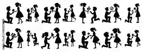 silhouette of man and woman